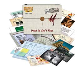 Briarpatch&reg; University Games&reg; Death By Chefs Knife Murder Mystery Party