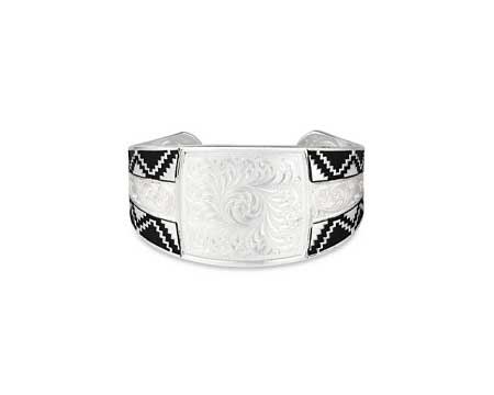 Montana Silversmiths&reg; Silver Aztec Wide Cuff Bracelet