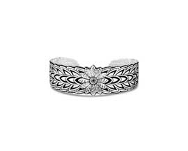 Montana Silversmiths&reg; Silver Feather Flower Cuff
