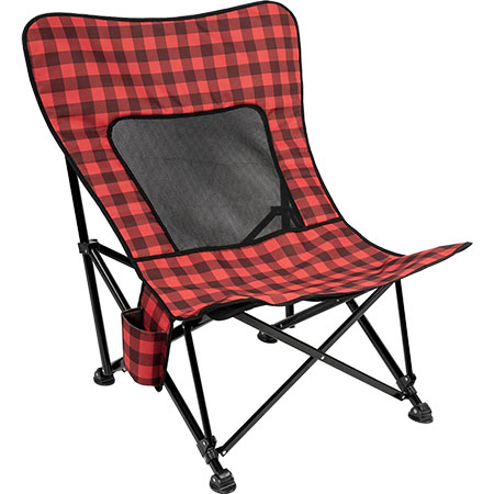 Kuma Outdoor Gear&reg; Aurora Chair Single Layer Mesh Chair - Red Plaid