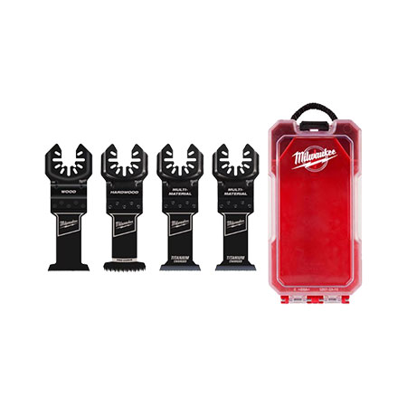 Milwaukee&reg; Carbon Steel Multi-Tool Semi-Circle Oscillating Blade 4pc
