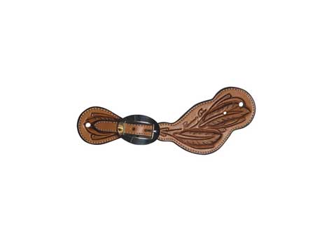 Men's Feather Design Spur Strap - Natural 