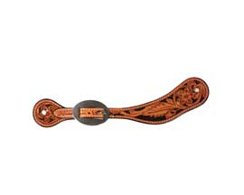 Professional's Choice Men's Spur Strap - Floral Natural/Black