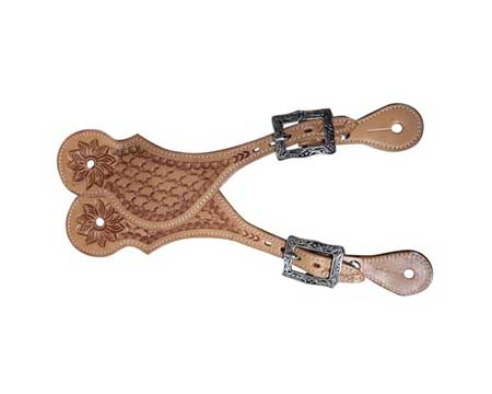 Laurel Western Leather Spur Straps