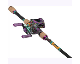 Profishiency&reg; 7' Krazy Americana Baitcast Fishing Rod & Reel Combo
