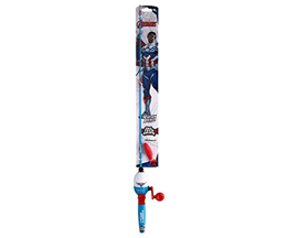 Pure Fishing&reg; Shakespeare� Marvel&reg; Captain America Beginner 1 Piece Fishing Rod Kit