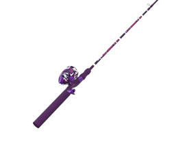Zebco&reg; 6' Splash Grunge 2 Pc Medium Spincast Rod & Reel Combo - Purple