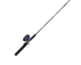 Zebco&reg; 6' Splash Grunge 2 Pc Medium Spincast Rod & Reel Combo - ZF Blue