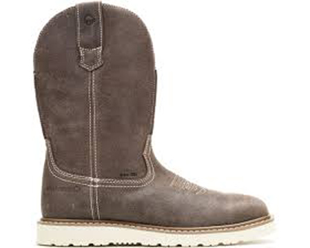 Wolverine&reg; Men's Bronc Wedge Pull-On Steel Toe Work Wellington - Iron