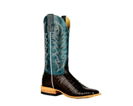 Horse Power&reg; Men's 13 in. Caiman Belly Boots - Navy Explosion