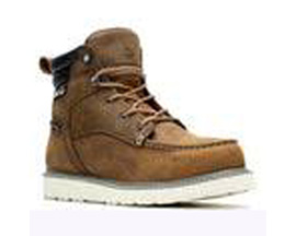 Wolverine&reg; Men's 6 in. Trade Wedge Moc-Toe Steel Work Boot - Sudan Brown
