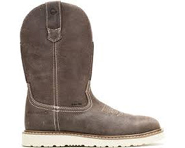 Wolverine&reg; Men's Bronc Wedge Pull-On Steel Toe Work Wellington - Iron