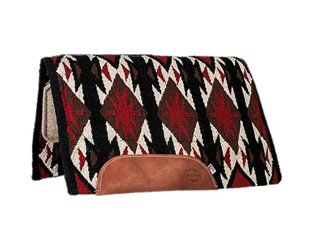 Mustang&reg; Tejas Wool Fleece Bottom Pad - Red/Black