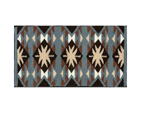 Mustang&reg; Tejas Saddle Blanket - Turquoise/Brown