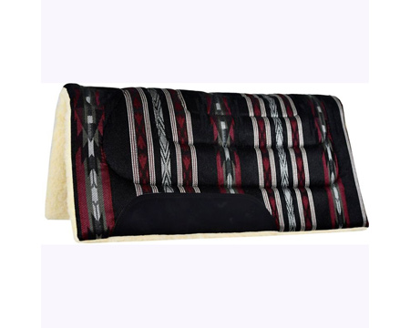 Mustang&reg; 30 X 32 Herculon Fleece Show Saddle Pad - Apache Black
