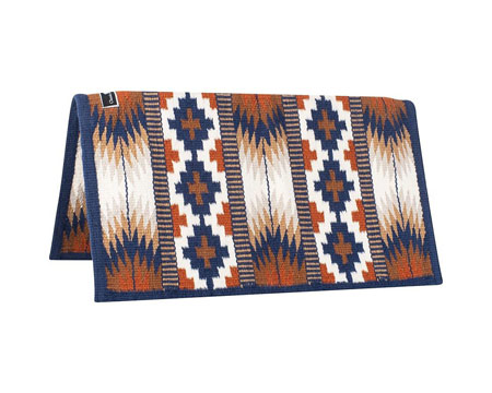 Classic Equine&reg; 34 X 38 Handwoven Show Blanket - Indigo-Choc