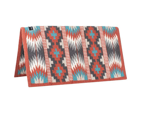 Classic Equine&reg; 34 X 38 Handwoven Show Blanket - Tabasco-Turq