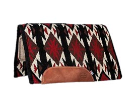 Mustang&reg; Tejas Wool Fleece Bottom Pad - Red/Black