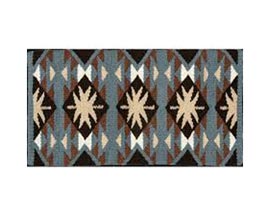 Mustang&reg; Tejas Saddle Blanket - Turquoise/Brown