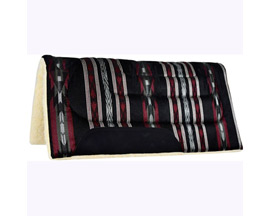Mustang&reg; 30 X 32 Herculon Fleece Show Saddle Pad - Apache Black
