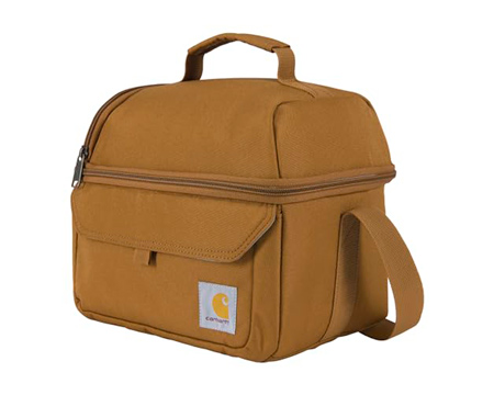 Carhartt&reg; Insulated 12 Can Two Compartment Lunch Cooler - Brown