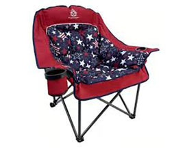 Black Sierra&reg; Comfort Cloud Chair - Red Stars & Stripes