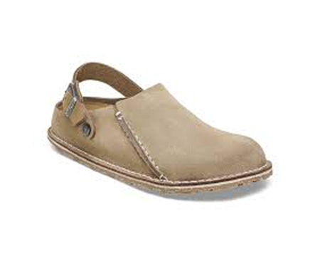 BIRKENSTOCK&reg; Women's Lutry Premium Suede Leather - Gray Taupe