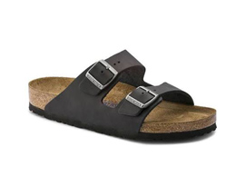 BIRKENSTOCK&reg; Women's Arizona Soft Footbed Oiled Leather - Black