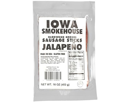 Iowa Smokehouse&reg; 16 oz. Country Style Sausage Sticks - Spicy Jalape&ntilde;o