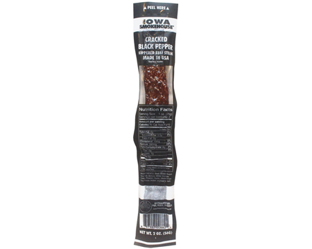 Iowa Smokehouse&reg; 2 oz. Kippered Beef Steak - Black Pepper