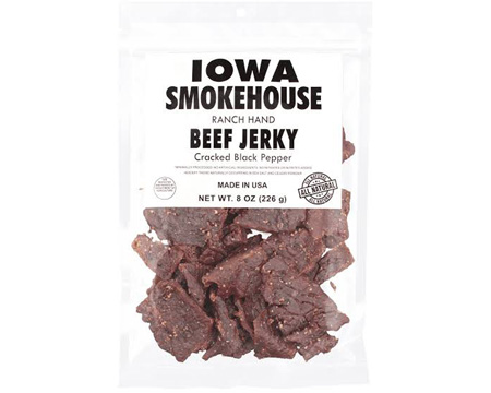 Iowa Smokehouse&reg; 8 oz. Ranch Hand Beef Jerky - Cracked Black Pepper