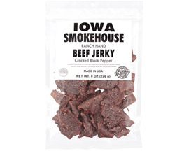 Iowa Smokehouse&reg; 8 oz. Ranch Hand Beef Jerky - Cracked Black Pepper