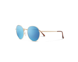 Suncloud&reg; Bridge City Polarized Sunglasses - Gold/Aqua Mirror