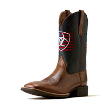 Ariat&reg; Men's Sport Freedom Wide Square Toe Cowboy Boot - Dark Taninightfall Navy