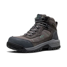 Keen Utility&reg; Women's 8 in. Skokie Waterproof Carbon Toe Work Boot - Magnet / Grey / Black