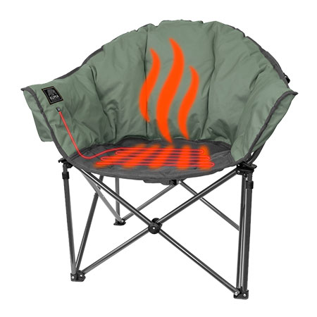 Kuma&reg; Lazy Bear Heated Chair - Sage/Graphite