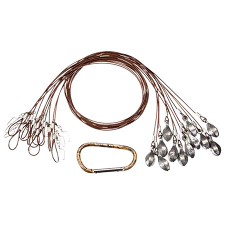 Heyday&reg; 48 in. 4 oz. Coated Cable Teardrop Texas Rigs with Carabiner