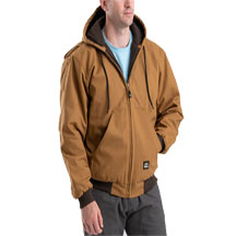 Berne&reg; Men's Heritage� Hooded Duck Active Work Jacket - Brown