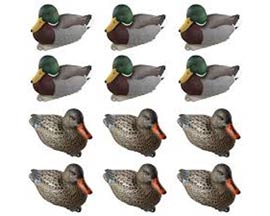 Cupped Waterfowl&reg; Outdoors Promo Mallard Duck Decoy - 12 Pack