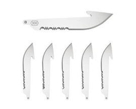 Outdoor Edge&reg; 3 in. Drop Point Serrations Replacement Blades - 6 Pack