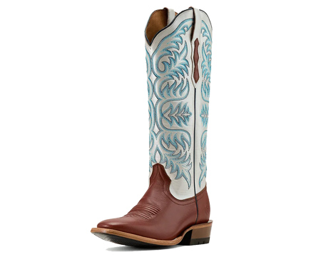 Ariat&reg; Women's Futurity Blanche French Toe Western Boot - Blue/Brown/White