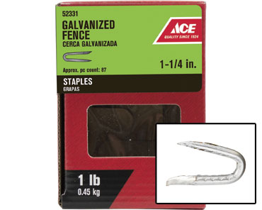 ACE 1-1/4" Galvanized Fence Staples