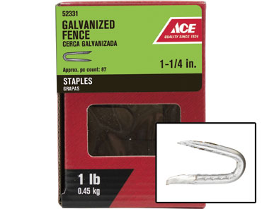 Ace® 1 lb. Galvanized Fence Staples - 1-1/4 inch