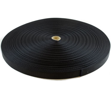 3/4" Black Nylon Webbing - Sold per Foot