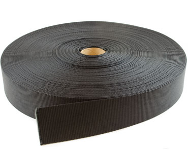 2" Black Nylon Webbing - Sold per Foot