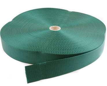 1-1/2" Hunter Green Nylon Webbing - Sold per Foot