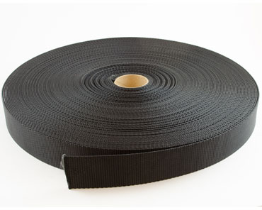 1-1/2 In. Black Nylon Webbing - Sold per Foot