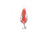Hammered Nickel Flame Red Stripe