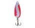Fluorescent Red / White Stripe