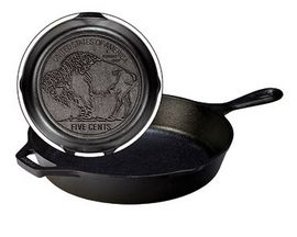 Lodge® 10.25 Inch Cast Iron Buffalo Nickel Skillet